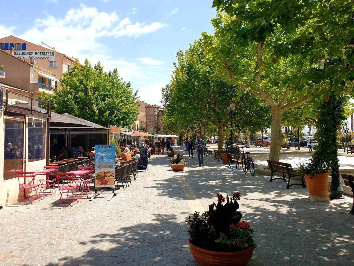Charmant T2 Climatise Avec Grande Terrasse, Piscine Et Parking Privatif, Proche Plage Et Commerces. - Fr-1-251-441 Le Lavandou Zewnętrze zdjęcie